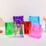 Clear Tote Bag Laser-finish tote bag with tubular trim